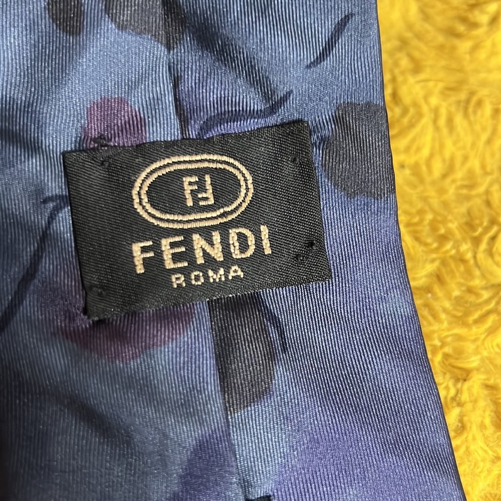 Fendi Tie abstract blues